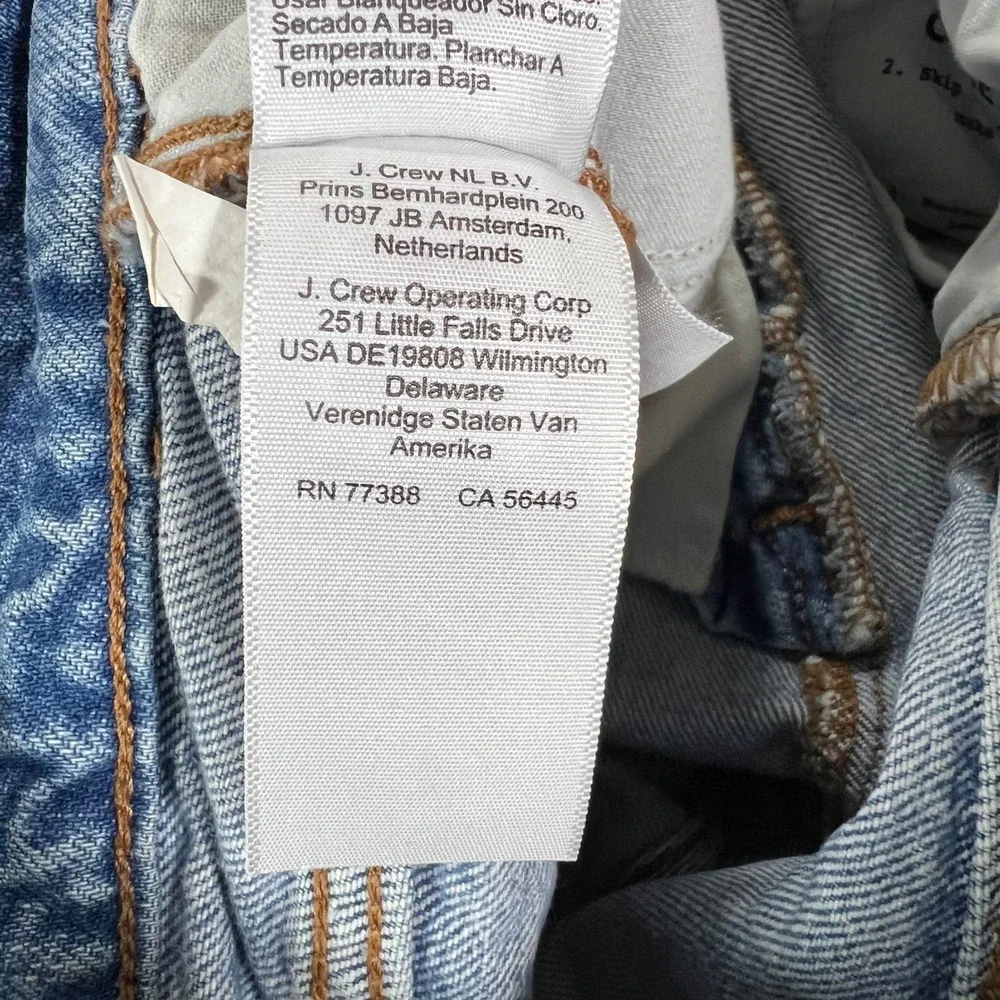 MADEWELL The Perfect Vintage Straight Jean Women 23 Blue High Rise 100% Cotton